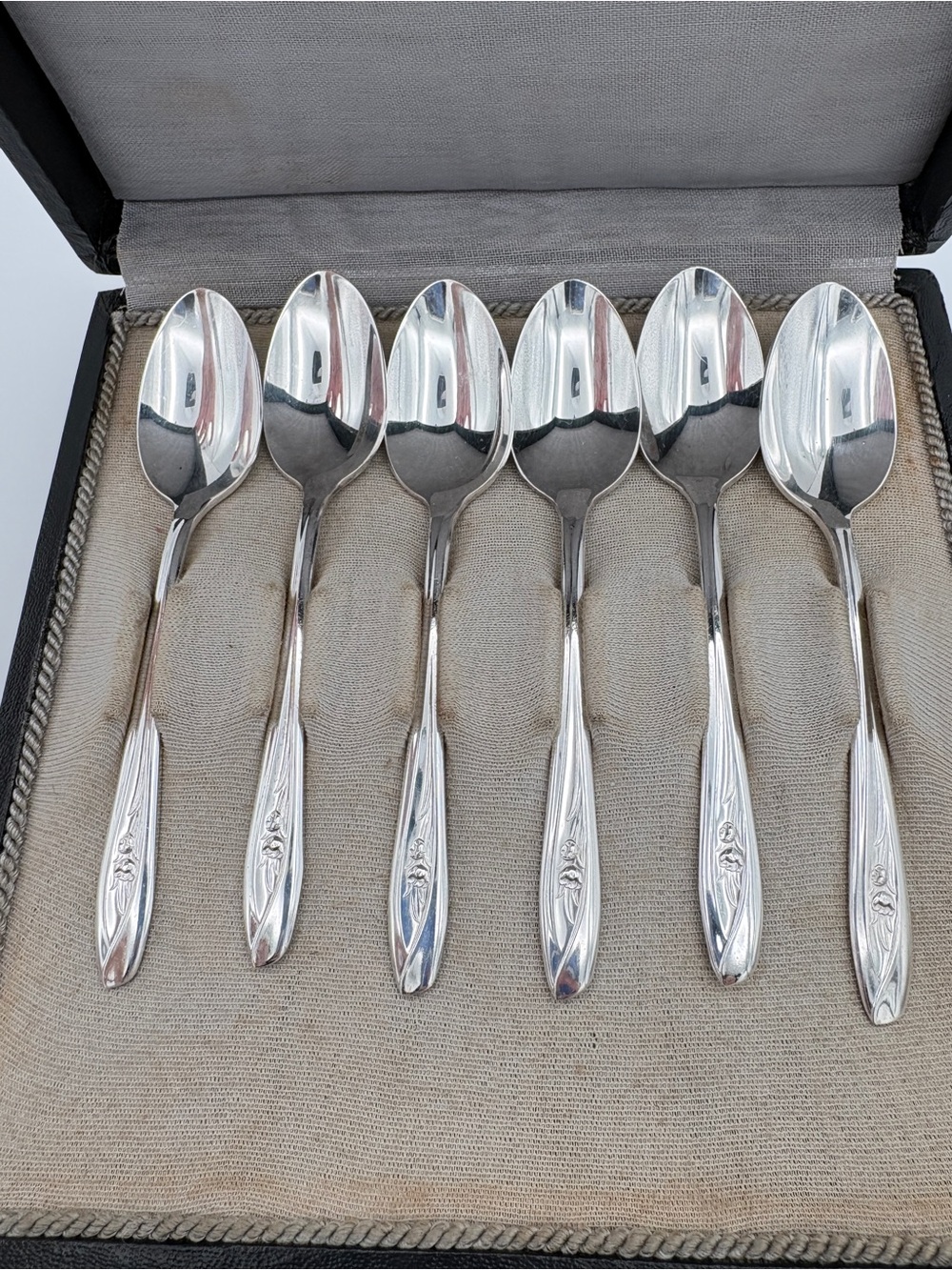 Vintage Star Rogers & Bro I/S Silverplate Demitasse Spoons Set of 6